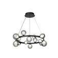LED-HÄNGELEUCHTE Regulus 79,5/150 cm   - Schwarzbraun, Design, Glas/Metall (79,5/150cm) - Dieter Knoll
