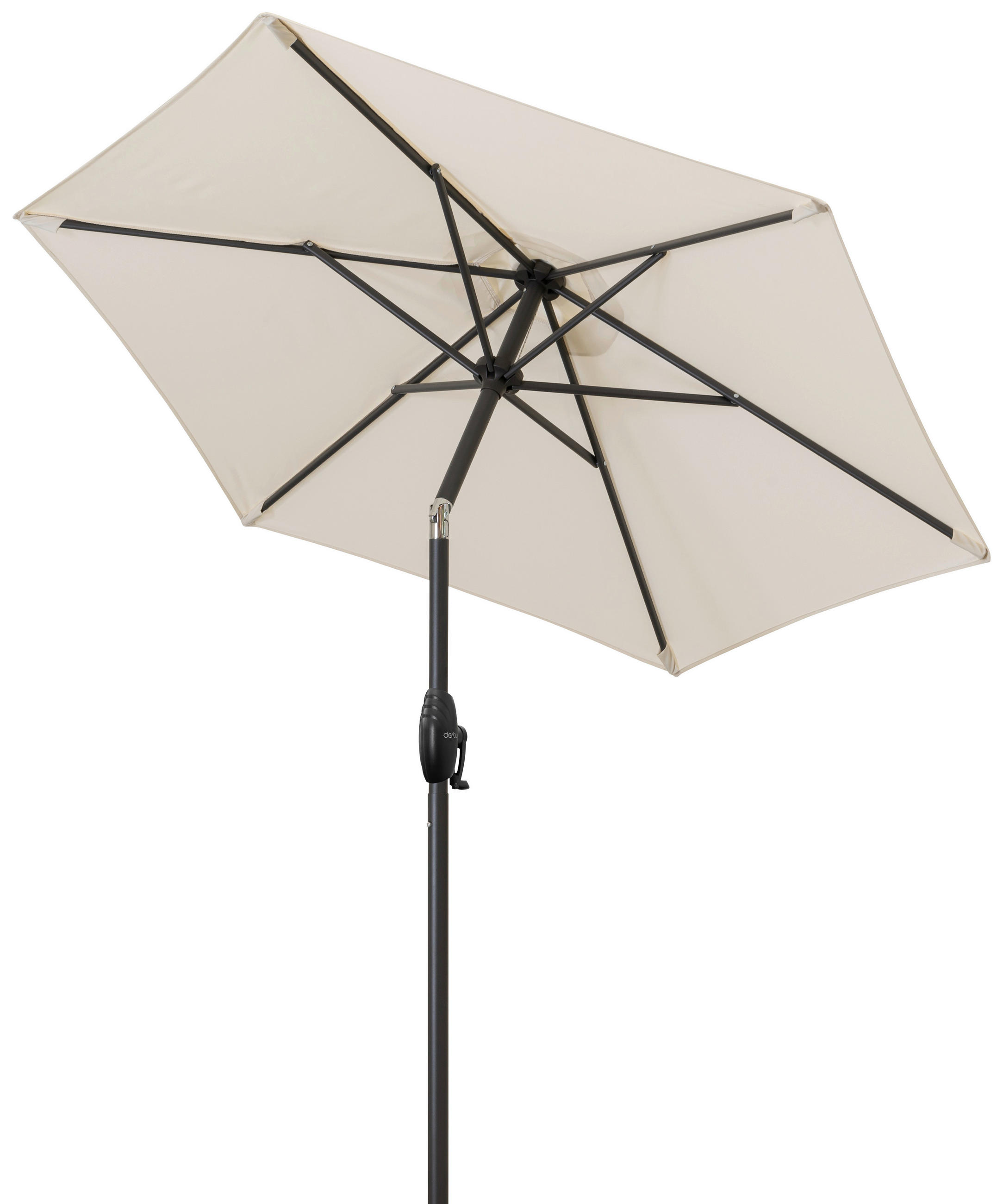 SONNENSCHIRM 180 cm Naturfarben  - Anthrazit/Naturfarben, Design, Textil/Metall (180/180cm) - Doppler