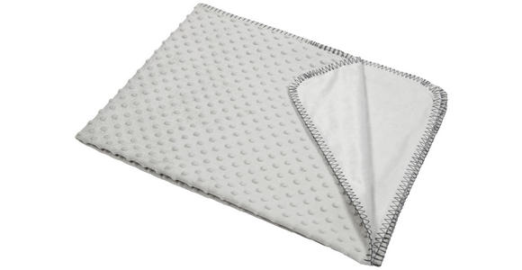 SCHMUSEDECKE Pom Pom  75/100 cm  - Hellgrau, Basics, Textil (75/100cm) - My Baby Lou