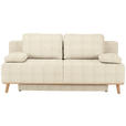 BOXSPRINGSOFA Carla  mit Stoffauswahl, Rücken echt Beige  - Beige, Design, Holz/Textil (203/97/107cm) - Dieter Knoll