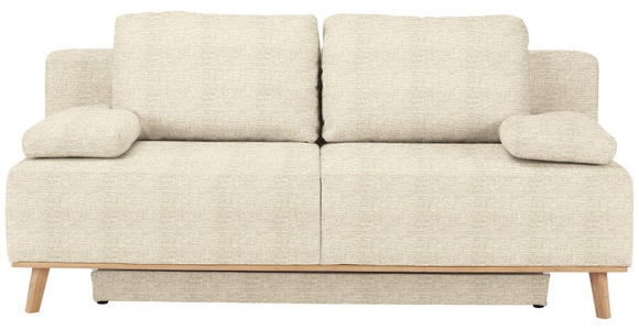 BOXSPRINGSOFA Carla  mit Stoffauswahl, Rücken echt Beige  - Beige, Design, Holz/Textil (203/97/107cm) - Dieter Knoll