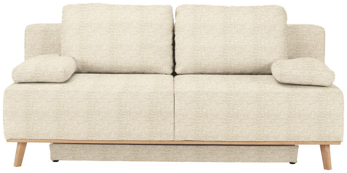 BOXSPRINGSOFA Beige  - Beige, Design, Holz/Textil (203/97/107cm) - Dieter Knoll