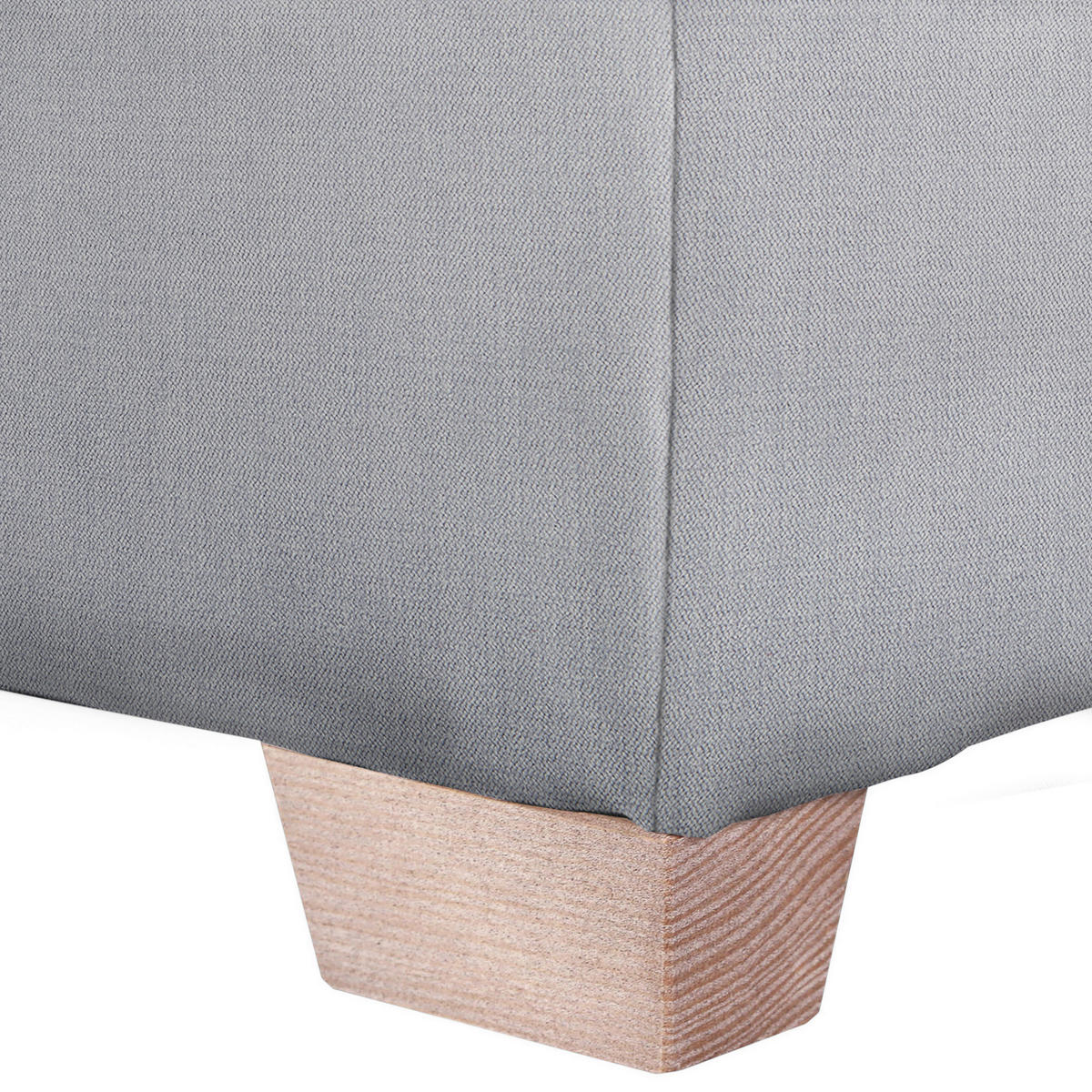 RÉCAMIERE Hellblau Mikrofaser  - Eichefarben/Hellblau, LIFESTYLE, Holz/Textil (88/85/176cm) - Xora