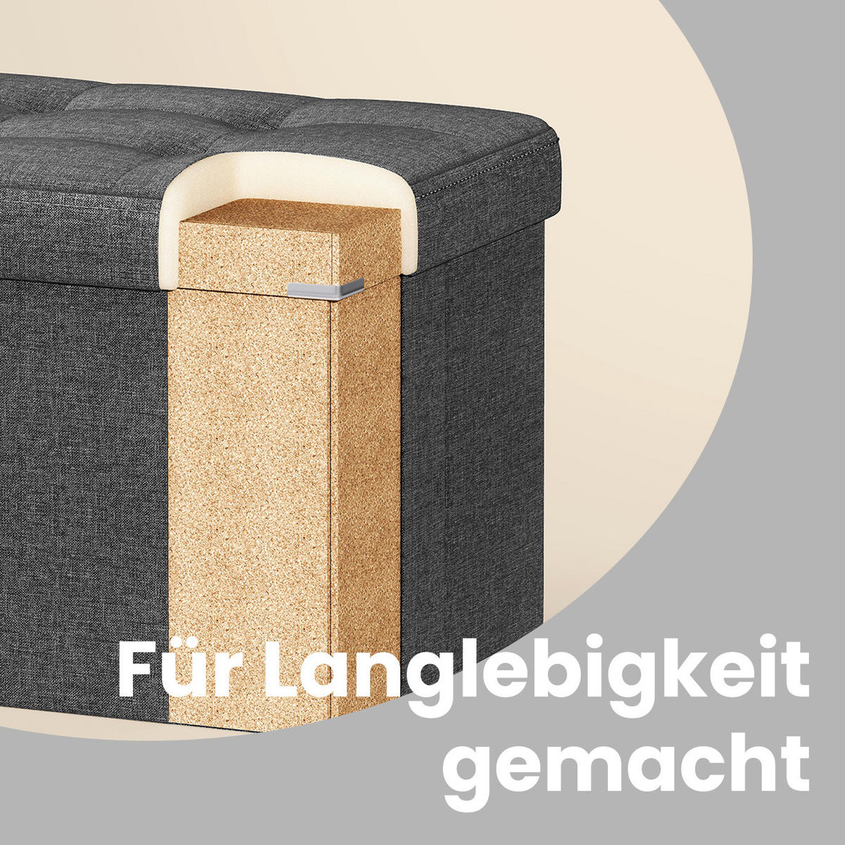 SITZBOX  - Grau, Basics, Textil (78/38/38cm)