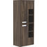 SEITENSCHRANK 50/129,6/30 cm - Ulmefarben/Silberfarben, Design, Glas/Holzwerkstoff (50/129,6/30cm) - Novel SEITENSCHRANK 50/129,6/30 cm - Ulmefarben/Silberfarben, Design, Glas/Holzwerkstoff (50/129,6/30cm) - Novel