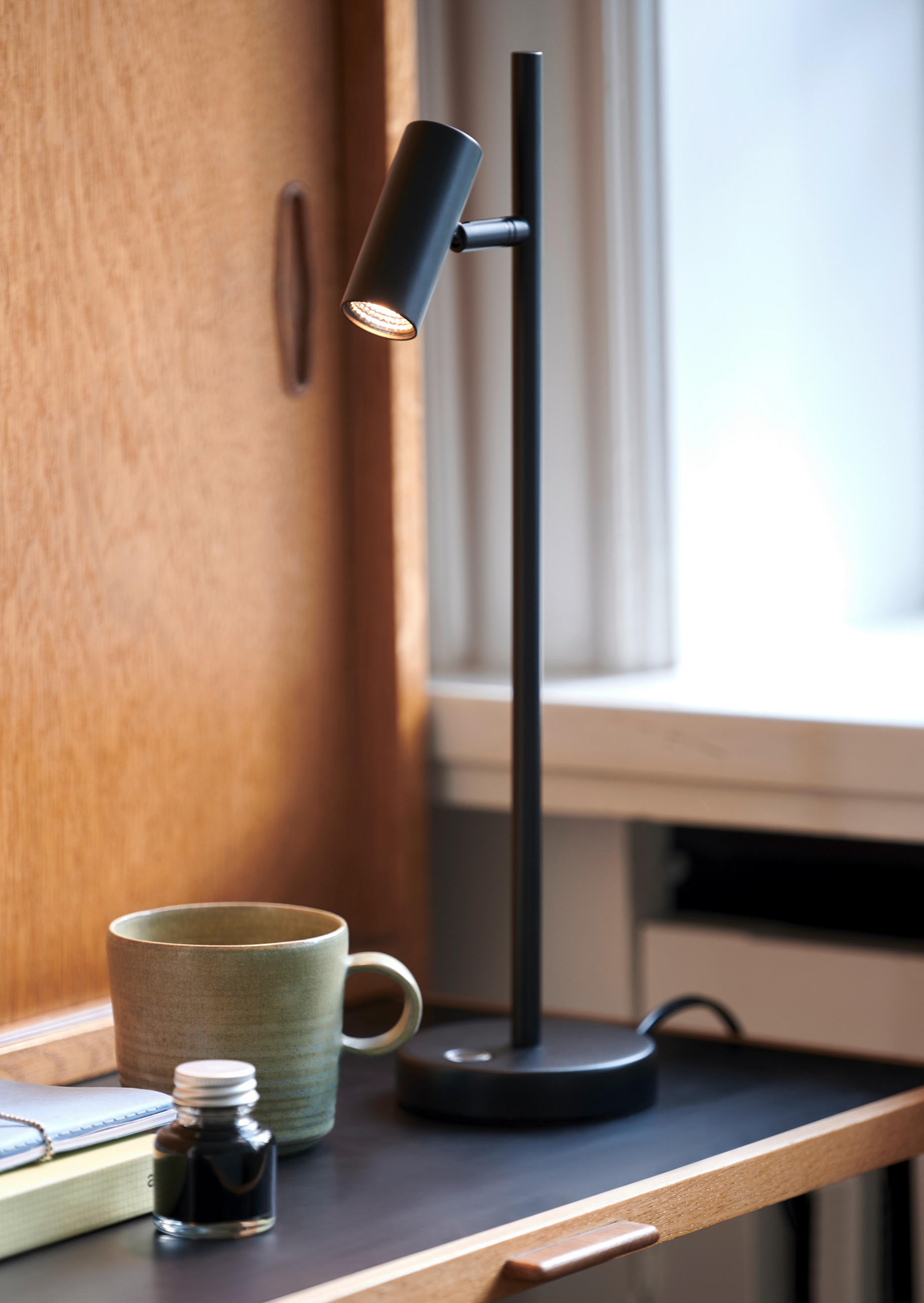 LED-TISCHLEUCHTE   - Schwarz, Design, Metall (40cm) - Nordlux
