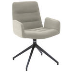 ARMLEHNSTUHL  in Cord  - Schwarz/Naturfarben, Design, Textil/Metall (61/88/66cm) - Dieter Knoll