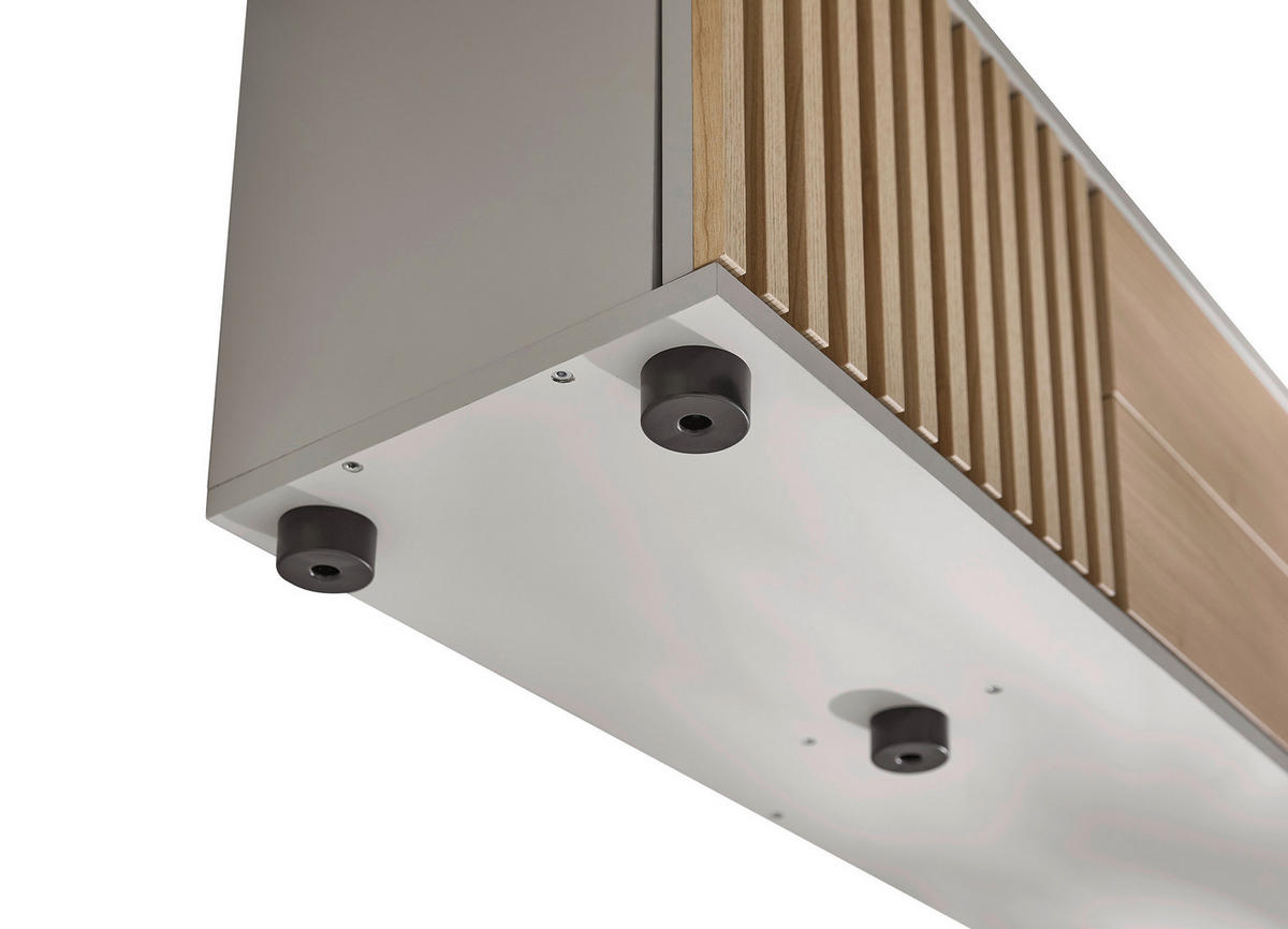 LOWBOARD  in 180/30/30 cm  - Kaschmir/Eichefarben, Design, Holzwerkstoff/Kunststoff (180/30/30cm) - Boxxx