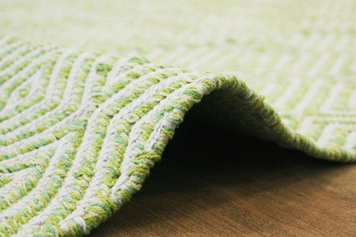 FLACHWEBETEPPICH 120/170 cm Grün  - Grün, KONVENTIONELL, Textil (120/170cm)