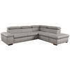 ECKSOFA Flachgewebe Hellgrau  - Hellgrau, Konventionell, Holz/Textil (272/226cm) - Sit & More