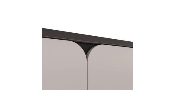 SIDEBOARD  in 136,8/82/35,2 cm  - Kaschmir/Schwarz, MODERN, Holzwerkstoff/Kunststoff (136,8/82/35,2cm) - Carryhome