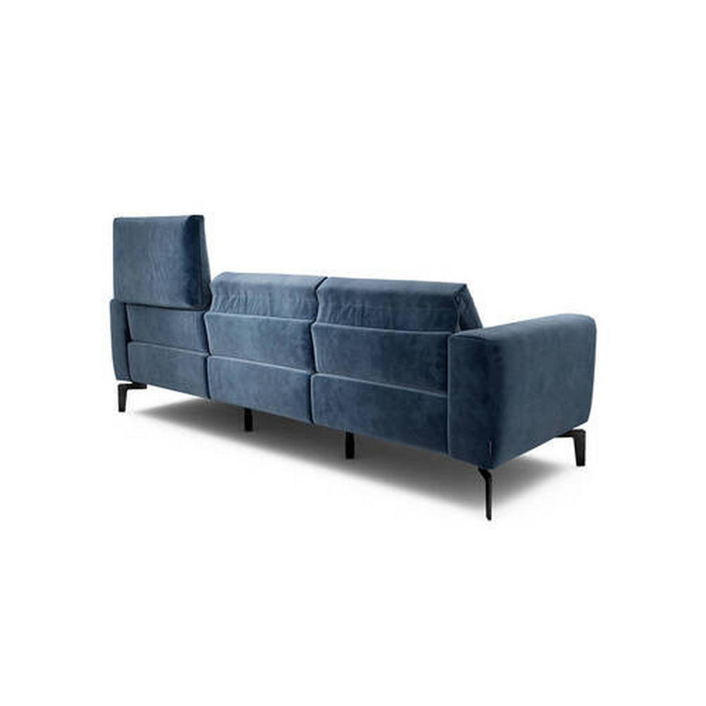 Thumbnail - Sensoo Dreisitzer Cosy, Dunkelblau, Textil, 3-Sitzer, 250x86x86-94 cm, Stoffauswahl, Armteil links, rechts, Wohnzimmer, ...