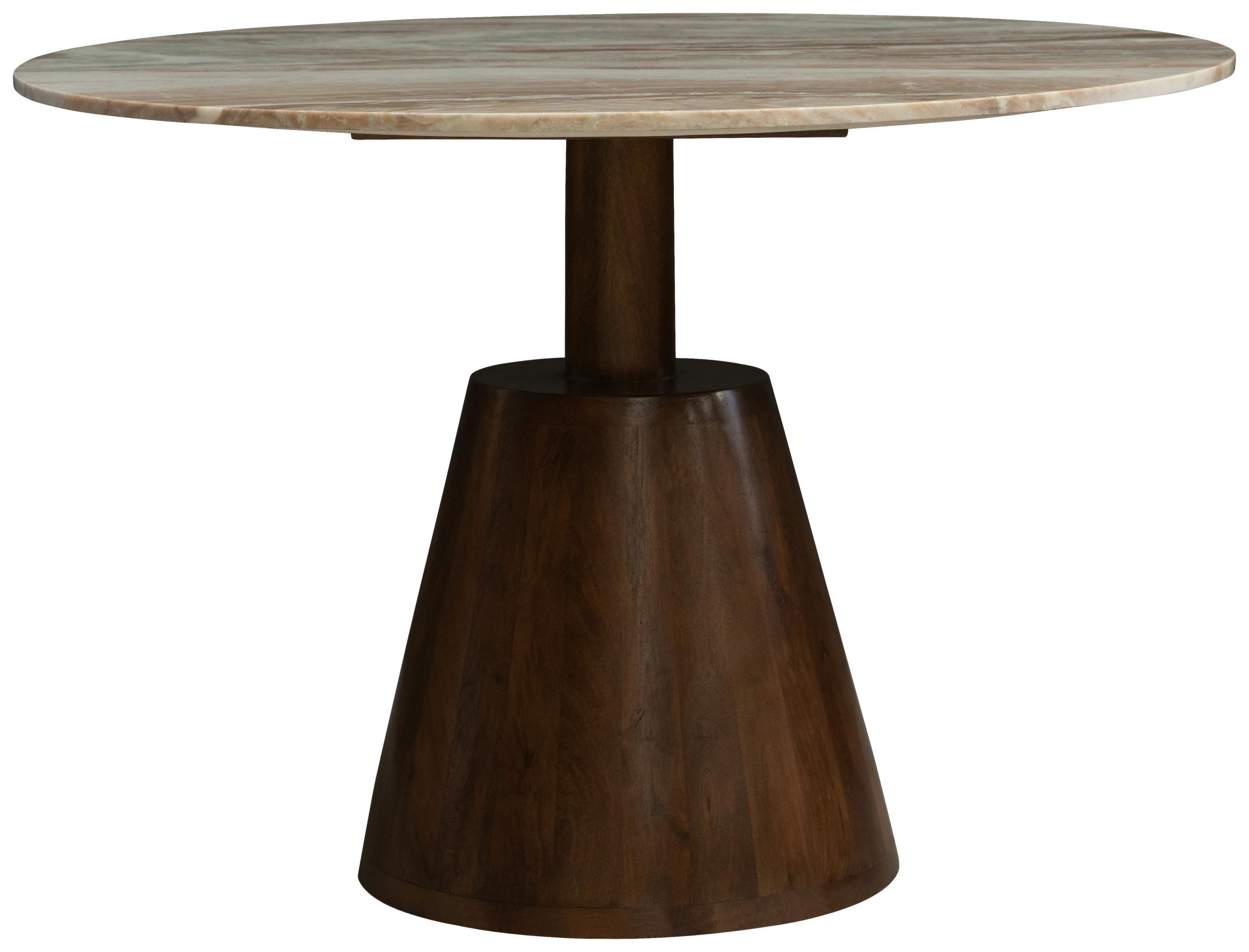 ESSTISCH in Holz, Stein 110/76/110 cm  - Walnussfarben, MODERN, Holz/Stein (110/76/110cm) - Livetastic