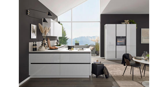 EINBAUKÜCHE   - Weiß, Design, Holzwerkstoff - Novel
