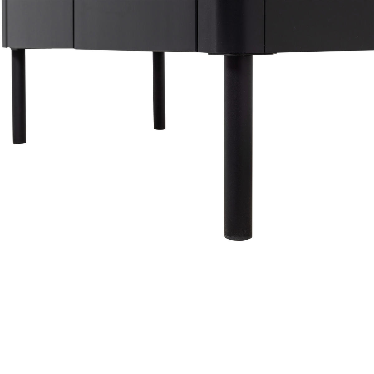 SCHUHSCHRANK Gunnar  in 85/135/39 cm  - Schwarz, Design, Holz/Metall (85/135/39cm) - Livetastic