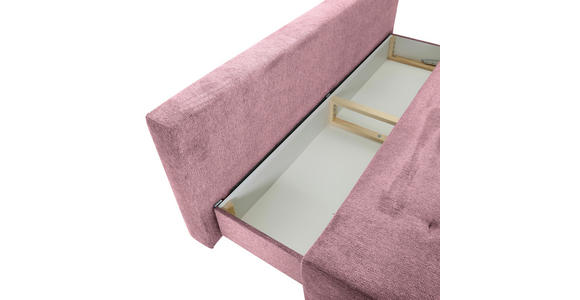SCHLAFSOFA  in Flachgewebe Altrosa  - Buchefarben/Altrosa, KONVENTIONELL, Holz/Textil (204/75/100cm) - Carryhome