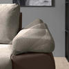 ECKSOFA Schlammfarben, Beige Flachgewebe  - Schlammfarben/Beige, Design, Kunststoff/Textil (175/271cm) - MID.YOU