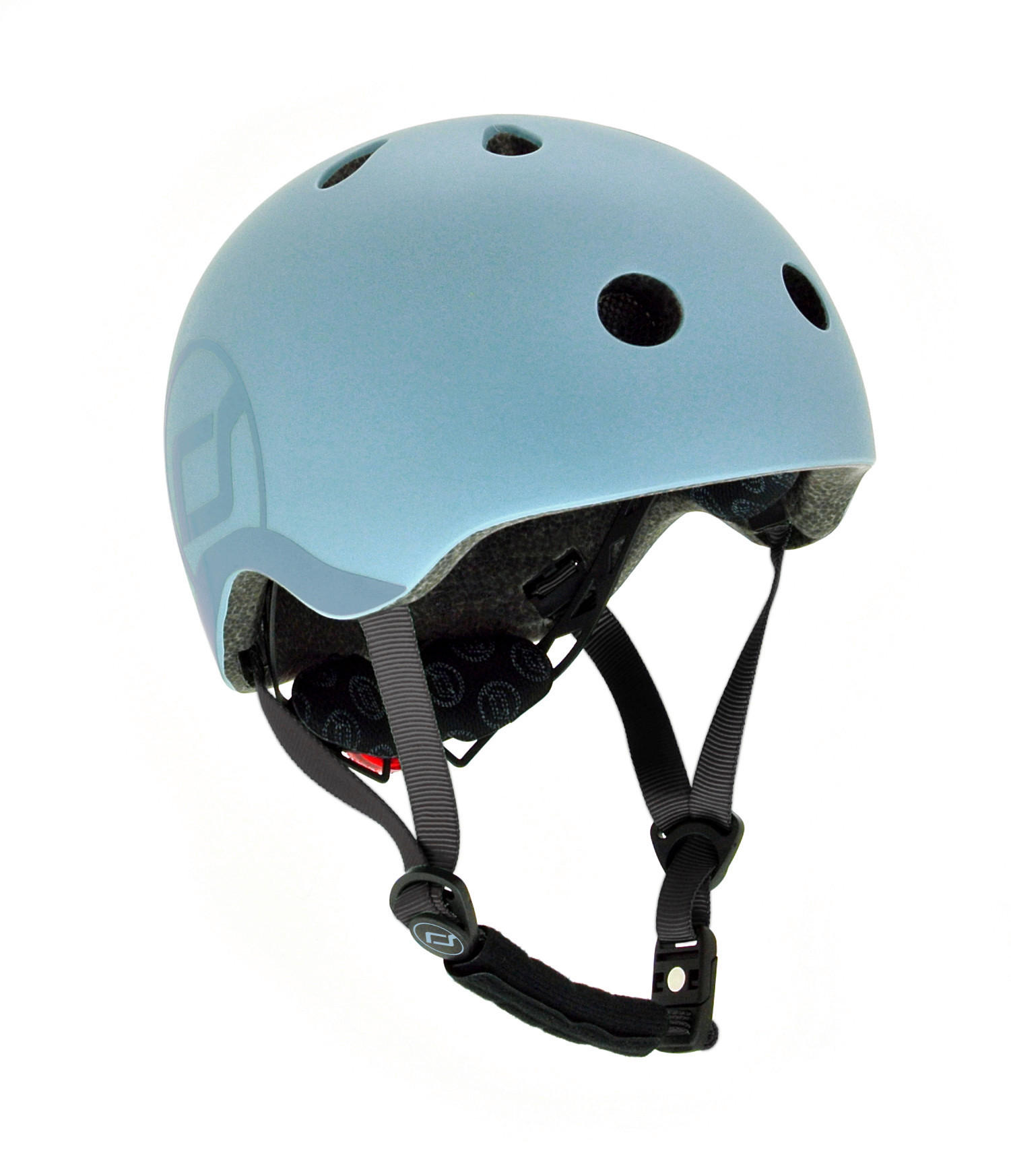 KINDERHELM  - Blaugrau, Trend, Kunststoff/Textil (S-Mnull) - Scoot and Ride