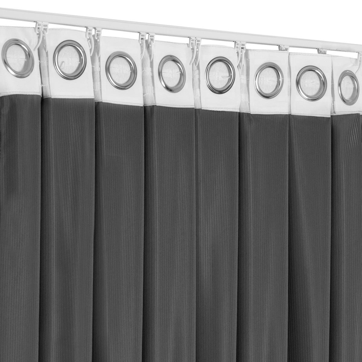 FERTIGVORHANG blickdicht  - Anthrazit, Basics, Textil (140/240cm)