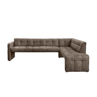 ROHOVÁ LAVICA, buk, taupe - čierna/taupe, Modern, drevo/kompozitné drevo (265/197cm) - Livetastic