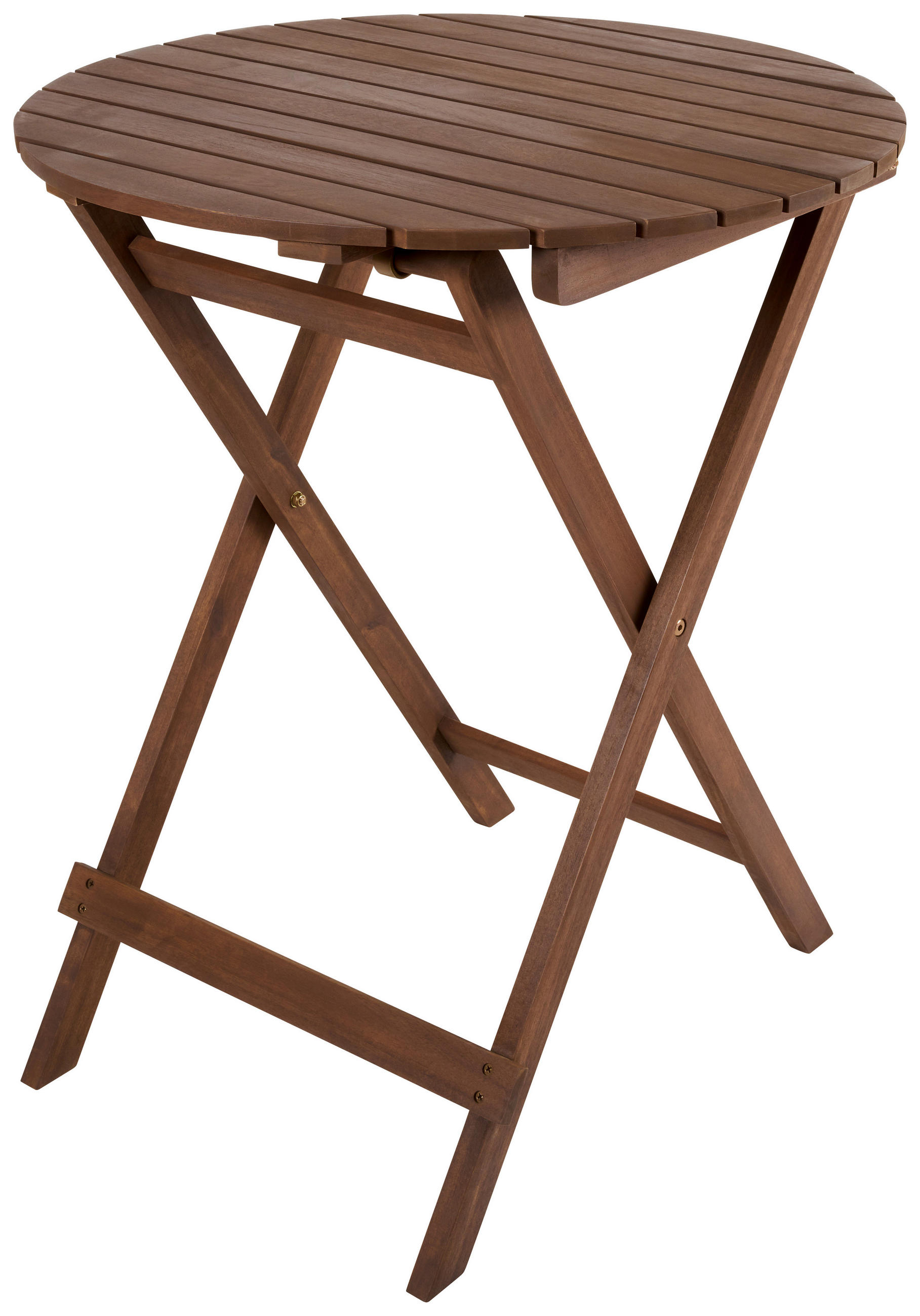 GARTENKLAPPTISCH  - Braun, Basics, Holz/Metall (60/74cm) - Ambia Home