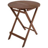 GARTENKLAPPTISCH  - Braun, Basics, Holz/Metall (60/74cm) - Ambia Home