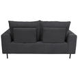 BIGSOFA  in Cord Anthrazit  - Anthrazit/Schwarz, KONVENTIONELL, Textil/Metall (246/100/116cm) - Carryhome