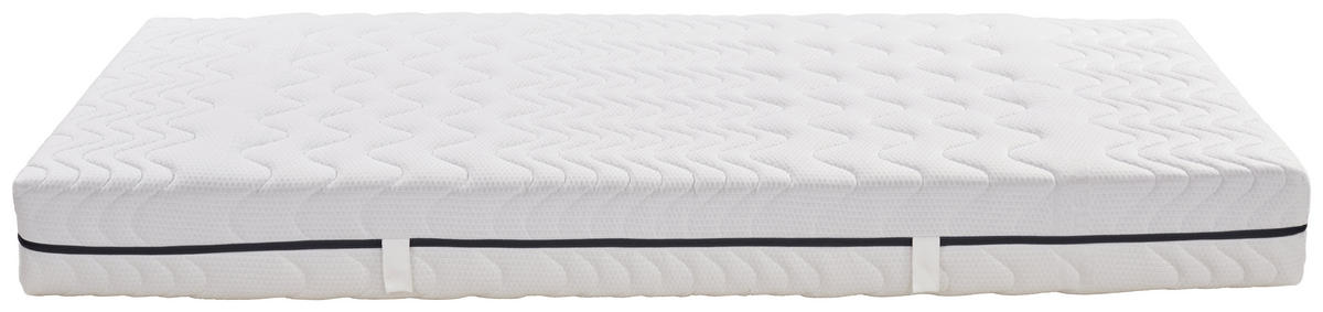 WENDEMATRATZE 90/200 cm Höhe ca. 20 cm 7 -Zonen - Weiß, MODERN, Textil (90/200cm) - Livetastic