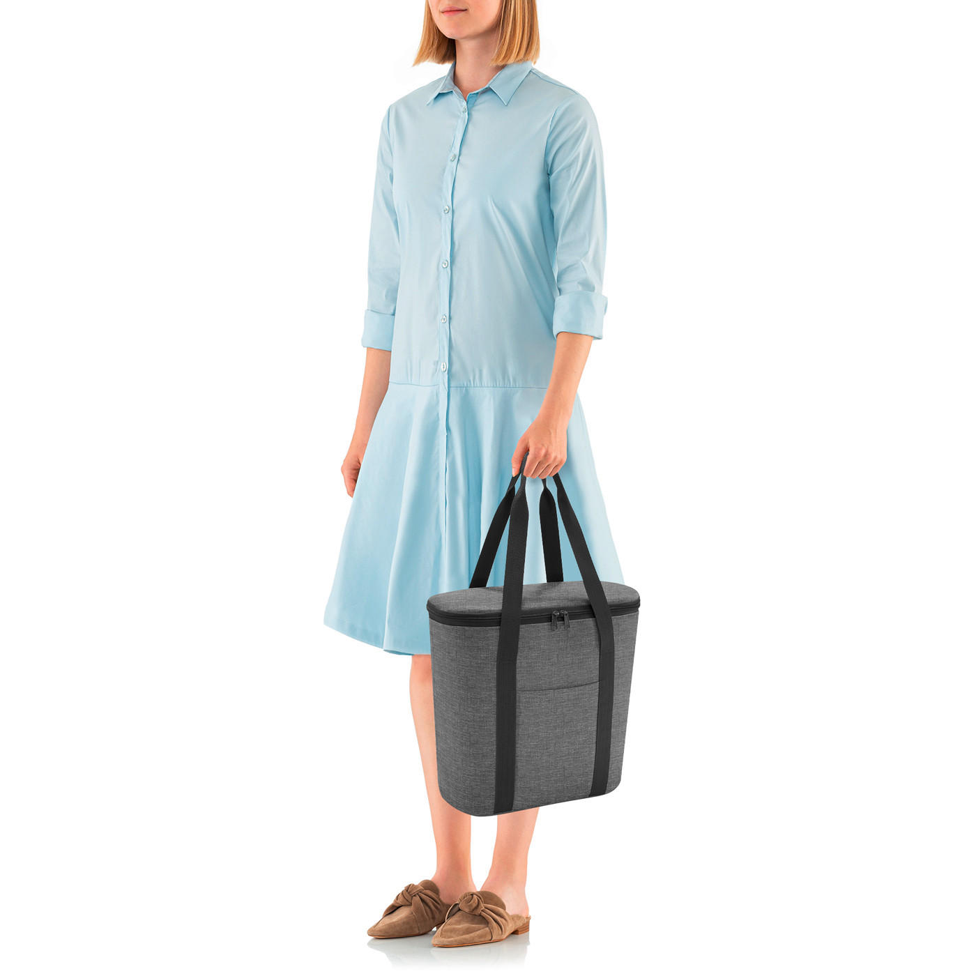 KÜHLTASCHE 15 L  - Grau, Basics, Textil (38/35/16cm) - Reisenthel