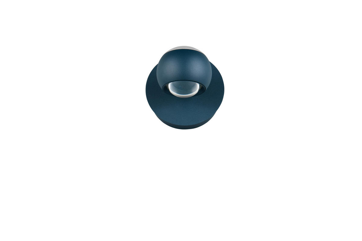 LED-WANDLEUCHTE Cannon 14,5/14,5 cm   - Blau, KONVENTIONELL, Metall (14,5/14,5cm) - Musterring