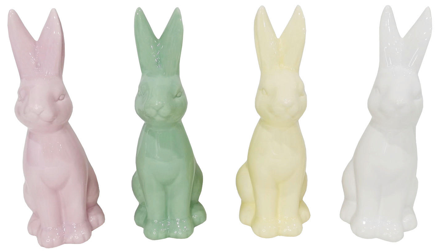 DEKOHASE - Pink/Gelb, LIFESTYLE, Keramik (8,5/18,2/6,3cm)