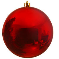 JULGRANSKULA 14 cm  - röd, Basics, plast (14cm)