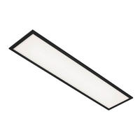 LED-DECKENLEUCHTE 100/25/6 cm   - Schwarz, Design, Kunststoff (100/25/6cm)