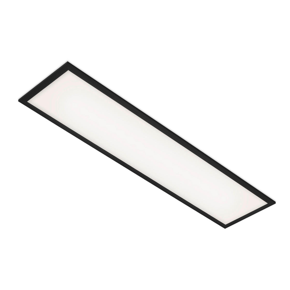 LED-DECKENLEUCHTE 100/25/6 cm   - Schwarz, Design, Kunststoff (100/25/6cm)
