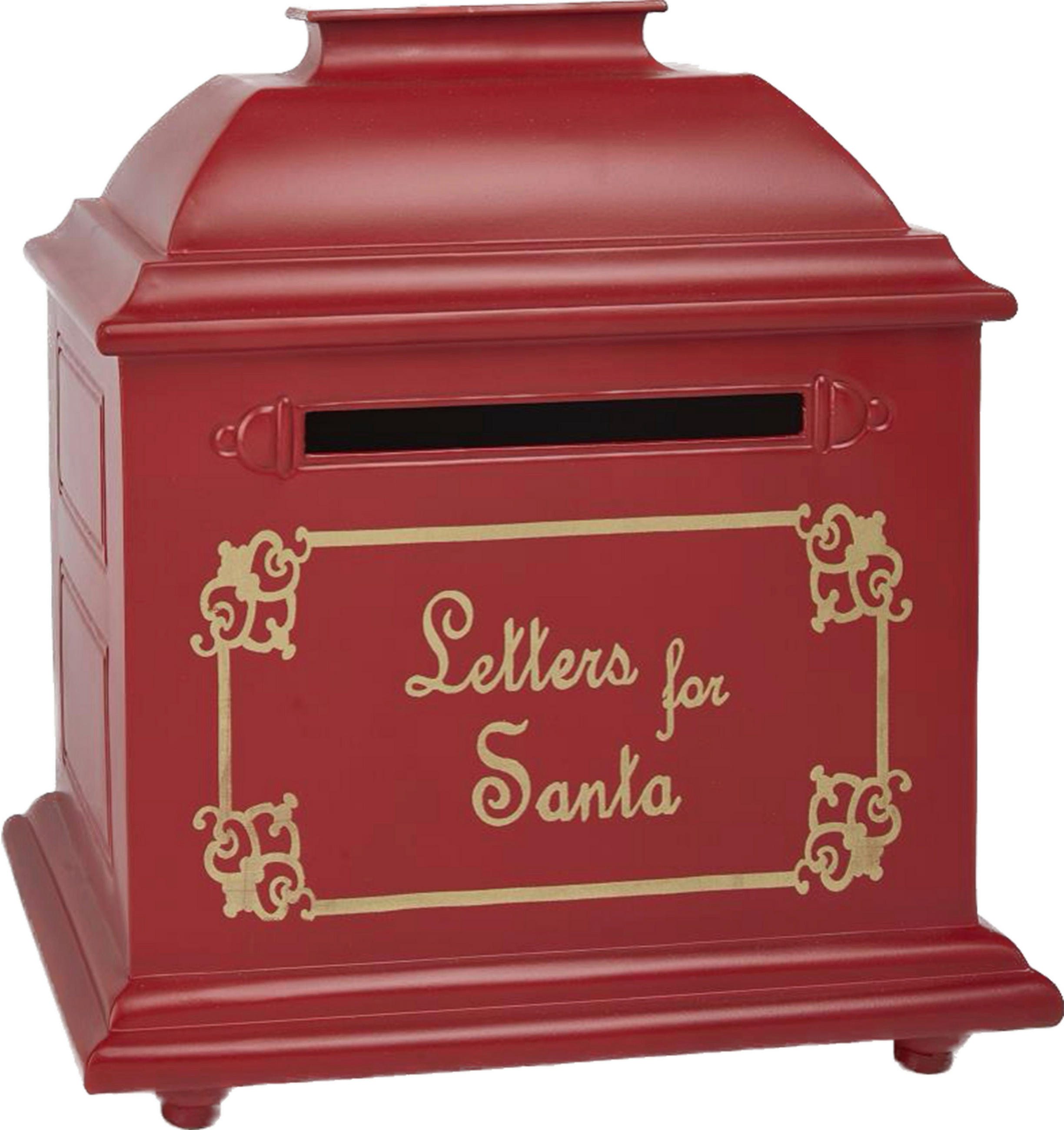 POŠTNI NABIRALNIK - zlate barve/rdeča, Trendi, kovina (38/40,5/24,5cm) - X-Mas