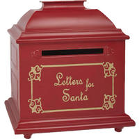 POŠTNI NABIRALNIK - zlate barve/rdeča, Trendi, kovina (38/40,5/24,5cm) - X-Mas