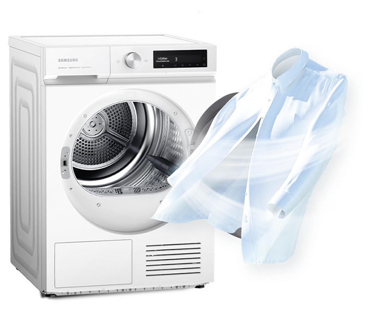 WASCHTROCKNER WD81TA049BE/EG  - Weiß, Basics, Glas/Kunststoff (60/85/68cm) - Samsung