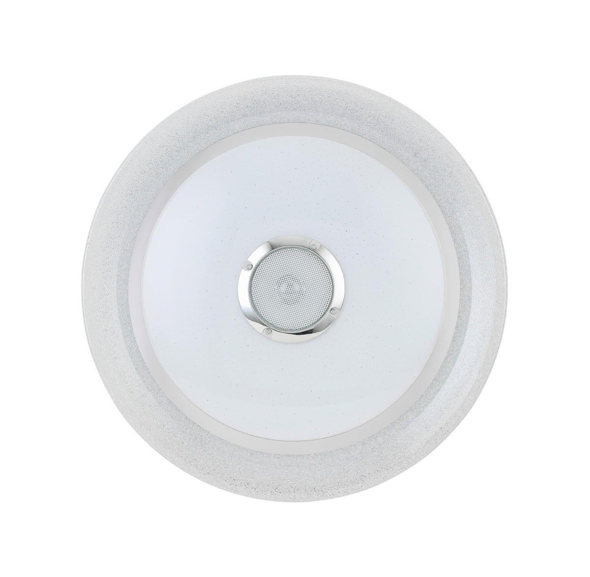 LED MENNYEZETI LÁMPA - krómszínű/fehér, Trend, műanyag/fém (38/8cm) - Novel