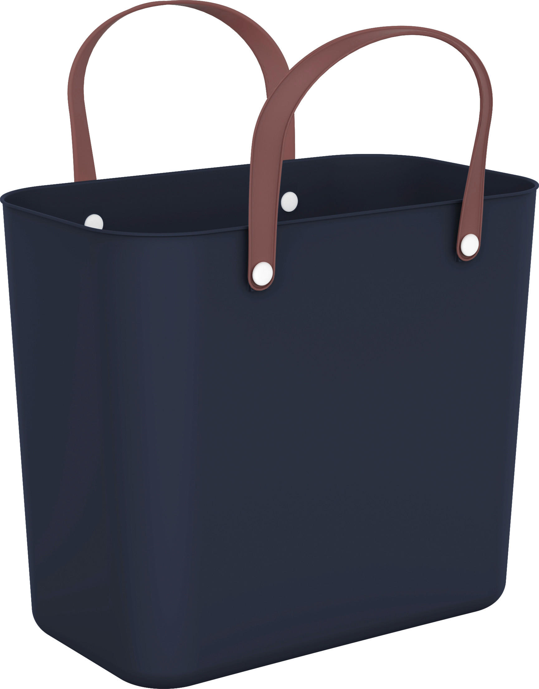 NÁKUPNÍ TAŠKA tmavě modrá - tmavě modrá, Konvenční, plast (40/23,5/34cm) - Rotho