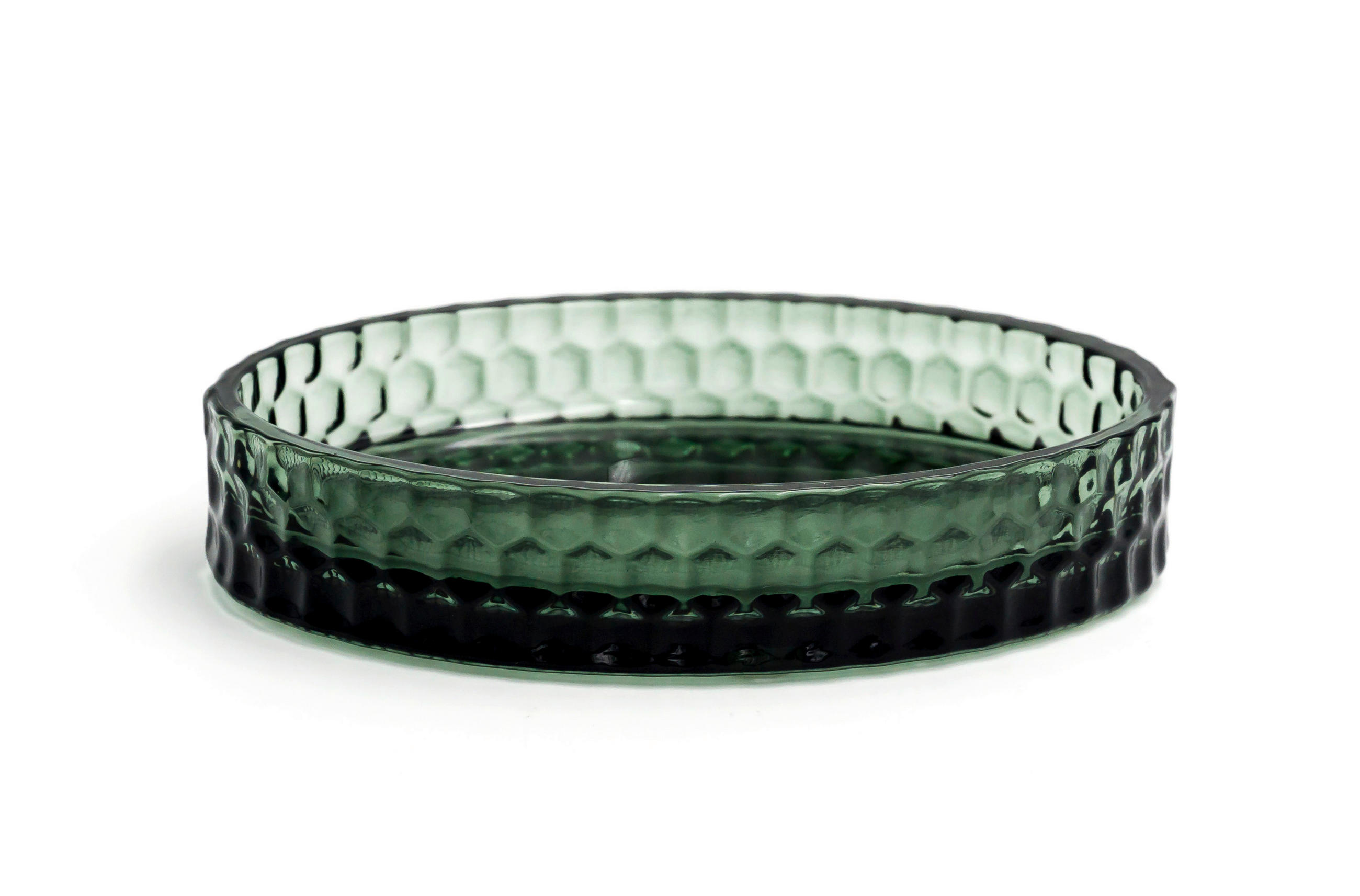 MÝDLENKA tmavě zelená - tmavě zelená, Basics, sklo (12,7/2/8,8cm) - Sadena