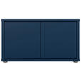 GARDEROBENBANK - Dunkelblau/Grau, MODERN, Kunststoff (74,5/41,5/34,9cm) - Carryhome