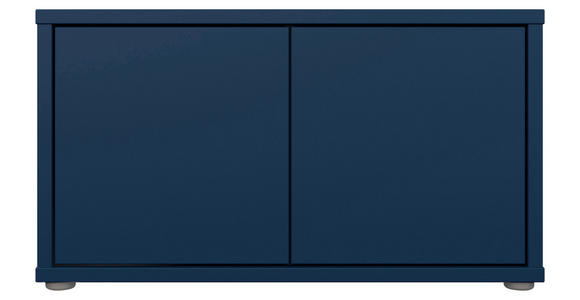 GARDEROBENBANK - Dunkelblau/Grau, MODERN, Kunststoff (74,5/41,5/34,9cm) - Carryhome
