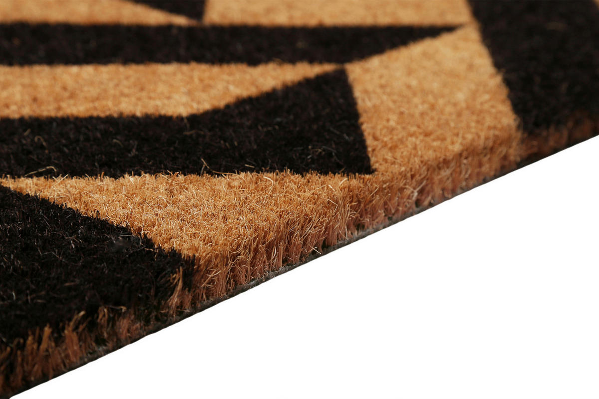 FUßMATTE 45/75 cm Mainstage  - Hellbraun/Schwarz, KONVENTIONELL, Kunststoff/Textil (45/75cm) - WECON HOME
