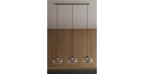 HÄNGELEUCHTE 95/25/150 cm  - Chromfarben, LIFESTYLE, Glas (95/25/150cm) - Dieter Knoll