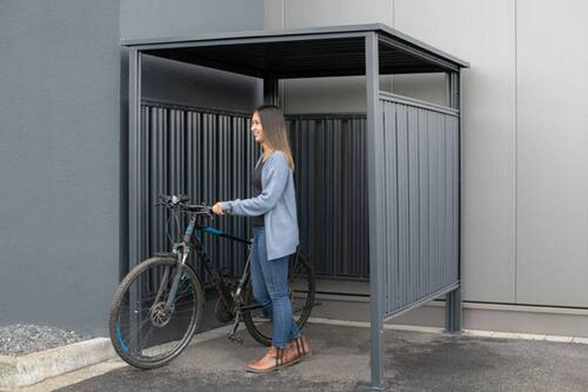 FAHRRADGARAGE - Anthrazit, Basics, Metall (180/210/200cm)