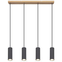 HÄNGELEUCHTE    - Graphitfarben, Design, Metall (65/6/120cm) - Globo