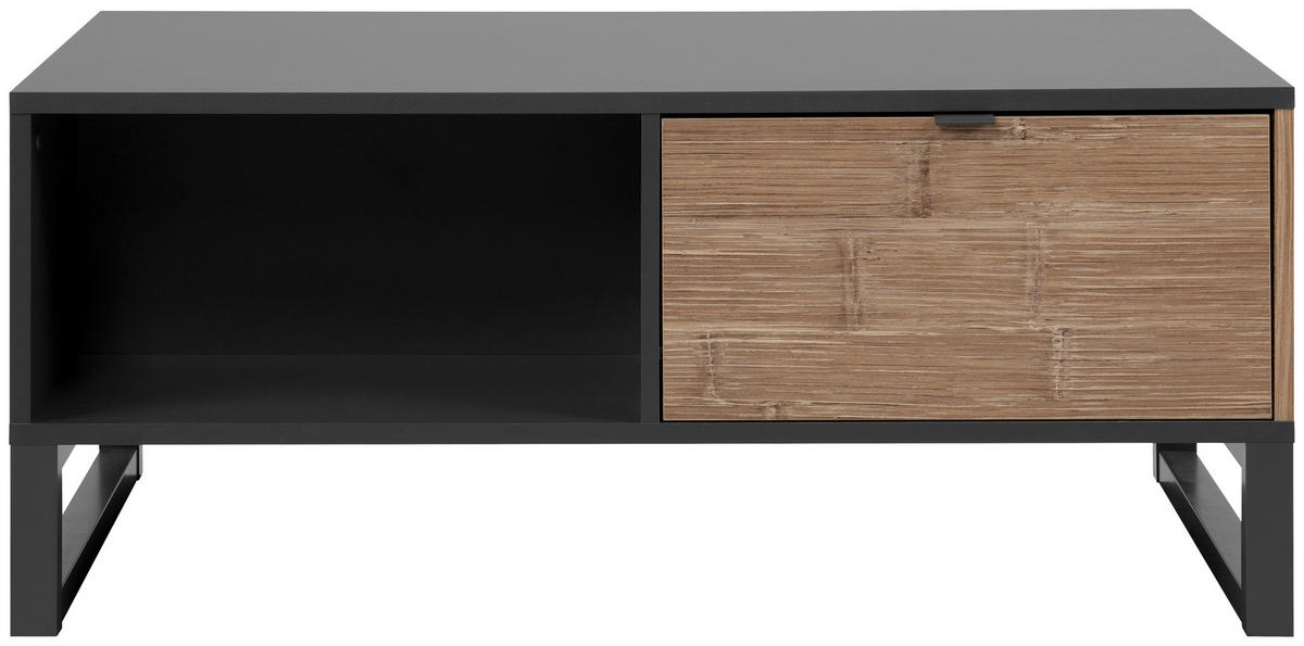 COUCHTISCH in Holzwerkstoff 108/45/60 cm  - Hellbraun/Anthrazit, Design, Holzwerkstoff/Kunststoff (108/45/60cm) - MID.YOU