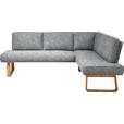 ECKBANK 265/174 cm  in Grau, Eichefarben  - Eichefarben/Grau, Design, Holz/Textil (265/174cm) - Dieter Knoll