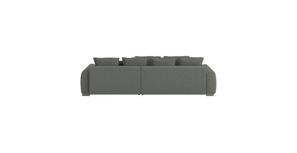 ECKSOFA Blaugrau Mikrofaser  - Chromfarben/Blaugrau, Design, Kunststoff/Textil (320/226cm) - Carryhome