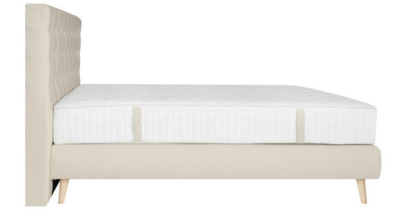 BOXSPRINGBETT 160/200 cm  in Beige  - Beige, Design, Holz/Textil (160/200cm) - Carryhome